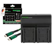 PATONA Premium Chargeur Dual PD pour NP-W235 NP W235 Batteries, Fonction Powerbank USB-C, Écran LCD, Charge Rapide avec PD20W/45W Compatible avec Fuji Fujifilm X-H2 X-H2S X-S20 X-T4 X-T5 GFX100