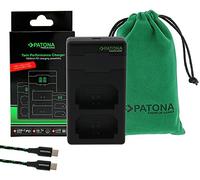 PATONA Premium NP-FZ100 FZ100 Chargeur de Batterie (1500mA), LCD USB-C QC 3.0 & PD 3.0, Charge Rapide à partir Adaptateur 20W Compatible avec Sony Alpha FX30 A1 A9 A9II A7RIII A7RIV A7III A7IV