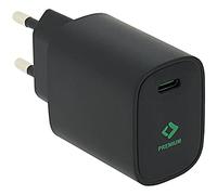 PATONA Premium PD20W Bloc d'alimentation Noir USB-C Chargeur 5V/3A 9V/2.22A 12V/1.67A, Power Delivery 3.0, QC3.0, 100-240V, 20W Adaptateur, Compact et léger