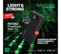 Patona Premium Powerbank PD20W 10.000mAh avec charge rapide Power Delivery
