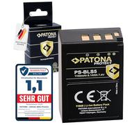 PATONA Protect Batterie de Remplacement pour Olympus PS-BLS5 BLS-5 BLS5 1100mAh Compatible avec E-450 Om-D E-M10 Mark II III IV Pen E-P3 E-PL1 E-PL2 E-PL3 E-PL5 E-PL6 E-P7 E-PL7 EPL8 EPL10 EPM1 EPM2