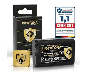 PATONA Protect Batterie NP-FW50 1100mAh Compatible avec Sony Alpha 7 7R 7II 7S A5000 A6000 A6300 A6400 A6500 A7 A7S A7R A7II ZV-E10 DSC RX10 Mark II III IV RX1R III DSC-RX1RM3 NEX 3 5 6 C3 F3