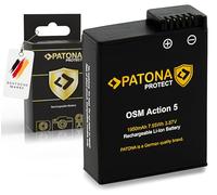 PATONA Protect BCX202 Batterie de rechange Li-ion haute performance avec cellules de marque, boîtier ignifuge et résistant à la chaleur pour DJI Osmo Action 3 4 5 6 1950 mAh 3,87 V 7,6 Wh