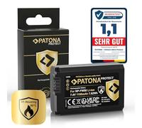 PATONA Protect NP-FW50 Batterie 1100mAh Compatible avec Sony Alpha 7 7R 7II 7S A5000 A6000 A6300 A6400 A6500 A7 A7S A7R A7II ZV-E10 DSC RX10 Mark II III IV RX1R III DSC-RX1RM3 NEX 3 5 6 C3 F3 NPFW50