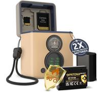 PATONA Protect Retro Dual Charger Box USB-C PD/QC avec 2X Batterie NP-FZ100