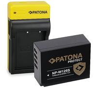 PATONA Protect V1 Batterie NP-W126S avec Slim Chargeur Compatible avec Fujifilm FinePix HS30EXR HS33EXR HS50EXR X-T20 X-H1 XT1 XT3 XT100 XT200 XPRO2 XPRO3 XA3 XA5 XA7 XA10