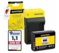 PATONA Slim Chargeur et Batterie LP-E10 Rechange pour Canon LPE10 LP E10 Compatible avec EOS 1100D 1200D 1300D 2000D 4000D Rebel T3 T5 T6 T9 Kiss X50 X70 X80 1DX 1D X Mark II