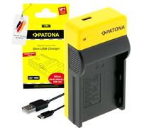 PATONA Slim Chargeur USB-C - pour Nikon en-EL3 / EN-EL3e - Compatible avec Nikon D50 D70 D80 D90 D100 D200 D300 D700 - Charge Aussi Fuji NP-150, Olympus BLM-1/BLM-5, Minolta NP-400, Pentax D-Li50