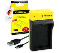 PATONA Slim USB Chargeur pour LP-E5 LPE5 Batterie Compatible avec Canon LP E5 EOS 450D 500D 1000D EOS Rebel XS XSi T1i EOS Kiss X2 X3 F caméra avec câble USB-A vers USB-C