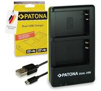 PATONA USB-C Chargeur Double pour BLN-1 Batterie Compatible avec Olympus OMD Om-D E-M1 EM1 E-M5 EM5 E-M5 Mark II Pen E-P5 EP5 Pen F Stylus XZ-2 XZ2 PSBLN1 BLN1 BL-N1