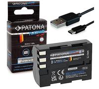 PATONA USB-C Platinium EN-EL3E Batterie 2250mAh Compatible avec Nikon D50 D70 D70s D80 D90 D100 D200 D300 D300S D700 en EL3E ENEL3E