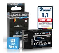 PATONA USB-C Platinum Batterie pour Canon LP-E6P E6NH/E6N/E6 2600mAh 4A | Batterie pour EOS R5 R6 R5C R6II R7 5D Mark II III IV 5DS 60D 6D 70D 7D 80D 90D WFT-E5 E7 XC10 XC15, recharge sur la batterie