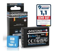 PATONA USB-C Platinum Batterie pour Olympus BLX-1 BLX1 2600mAh