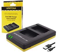 PATONA USB Dual Chargeur 1950 - Compatible avec Batterie Panasonic DMW BLG10 E à Panasonic Lumix DC G110 LX100 II GX9 TZ90 TZ200 DMC TZ100 TZ80 GF6 GX7 GX80 LX100 S6