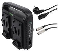 PATONA V-Mount Chargeur (4-canaux Chargeur (3A)