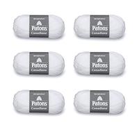 Patons Canadiana Lot de 6 pelotes de fil acrylique 100 g - 4 moyens - 200 m - Tricot/crochet