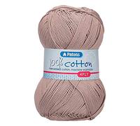 Patons Coton 4 Plis Fil à Tricoter, Taupe, Taille unique