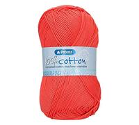 Patons Fil à Tricoter, Pelote de Laine Coton, Nectarine, Taille Unique