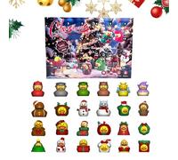 Patos Navideños - Ducks Adviento De Navidad | 24 Días Cuenta Regresiva Navidads Juego De Patos De Juguete | Bolsa Mochila Llavero Colgante, Juguetes Baño Para Niños, Regalos Viajes