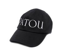 Patou, Femme, Accessoires, Noir, Taille: S Casquette Noire à Logo Brodé et Visière Courbée