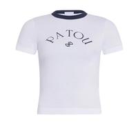 Patou - T-shirt en coton avec logo - Femme - Tops - Blanc - Taille: 42 FR