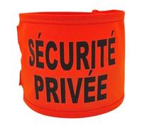 PATOUTATIS - Brassard textile taille unique - SÉCURITÉ PRIVÉE - orange fluo