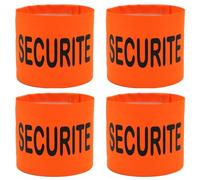 PATOUTATIS - Lot 4 brassards SECURITE orange fluo (L/XL)