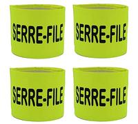 PATOUTATIS - Lot 4 brassards sécurité serre file jaune fluo