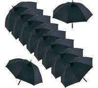 Patoutatis - Lot de 10 parapluies golf - grande taille - FP2235 - noir Noir G