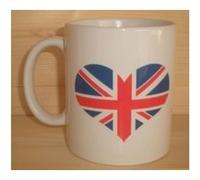 Patoutatis - Mug blanc - Coeur Union Jack Blanc G