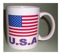 Patoutatis - Mug blanc - Drapeau USA Blanc G
