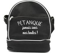 Patoutatis - Sac bandoulière pour 3 boules de pétanque - Jamais sans mes boules - noir Noir G