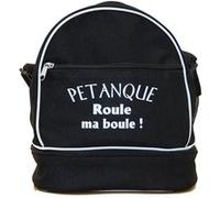 Patoutatis - Sac bandouliere pour 3 boules de petanque - Roule ma boule - noir Noir G