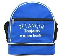 Patoutatis - Sac bandouliere pour 3 boules de petanque - Toujours avec mes boules - bleu Bleu G