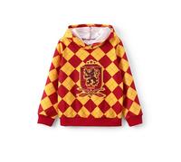 PatPat Harry Potter Sweat à Capuche Unisexe pour Enfants, Pull Hogwarts Gryffondor Rouge à Carreaux Sweat à Capuche Automne-Hiver Cadeau de Noël Pull pour garçons et Filles 6-12 Ans 116-152 cm