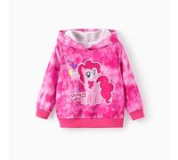 PatPat Sweat à Capuche pour Filles My Little Pony, Pull à Manches Longues Tie-Dye Licorne Sweat Cadeau MLP Haut Automne/Hiver Mignon et Tendance Convient aux Enfants âgés 2 à 6 Ans 83-116 cm