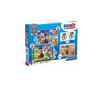 Pat'Patrouille - Coffret d'activités préscolaire 4 en 1 - 2 puzzles, 6 Cubes et Un Mémo - Fabriqué en Italie