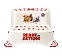 keeeper Tabouret enfant Paw Patrol à deux niveaux antidérapant blanc