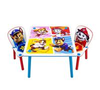Character World Ensemble table et 2 chaises Pat'Patrouille en bois officiel Chase Rubble
