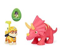 Pat'Patrouille Mission Dino - Ensemble de Figurines Rubble et Un Dinosaure, pour Enfants à partir de 3 Ans