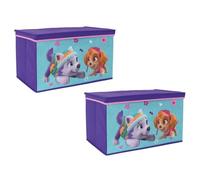 PAT'PATROUILLE STELLA - Lot de 2 coffres à jouets pliables