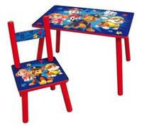 PAT'PATROUILLE - Table avec une chaise en bois pour enfants Bleu G