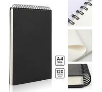 PATQ-120GSM Reliure Spirale Papier Dessin Cahier - Carnet Dessin A4 - carnet de dessin - idéal pour dessiner et dessiner dans les studios, les écoles ou les maisons