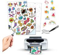 Patq-25 Feuilles De Vinyle Adhésif Imprimable A4 Imperméable Papier Vinyle Adhésif Imprimable Blanc Mat Papier Autocollant Imperméable Vinyle Pour Imprimantes