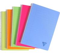 Patq-328146c Collection Linicolor Fresh Un Cahier À Spirale - A4 21x29,7 Cm - 180 Pages Lignées Avec Marge - Papier Blanc 90 G - Couverture Polypro Transparent - Couleur Aléatoire