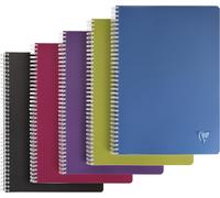 Patq-329125c Collection Linicolor Intensive Un Cahier À Spirale - A4 21x29,7 Cm - 100 Pages Petits Carreaux - Papier Blanc 90 G - Couverture Polypro Transparent - Couleur Aléatoire