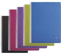 Patq-329126c Collection Linicolor Intensive Un Cahier À Spirale - A4 21x29,7 Cm - 180 Pages Petits Carreaux - Papier Blanc 90 G - Couverture Polypro Transparent - Couleur Aléatoire