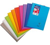 Patq-376801c Un Cahier À Spirale Koverbook - A4 21x29,7 Cm - 160 Pages Lignées Avec Marge - Papier Blanc 90 G - Couverture Polypro Couleur Aléatoire