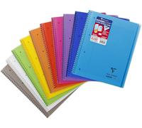 Patq-396401c Un Cahier À Spirale Koverbook - A4+ 22,5x29,7 Cm - 160 Pages Détachables Grands Carreaux - Papier Blanc 90 G - Couverture Polypro Couleur Aléatoire