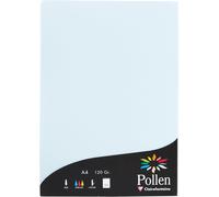 Patq-4201c - Étui De 50 Feuilles - Format A4 (21x29,7cm) - 120g/M² - Coloris Bleu - Papier D'invitation Evènements Et Correspondance - Gamme Pollen - Papier Premium Lisse